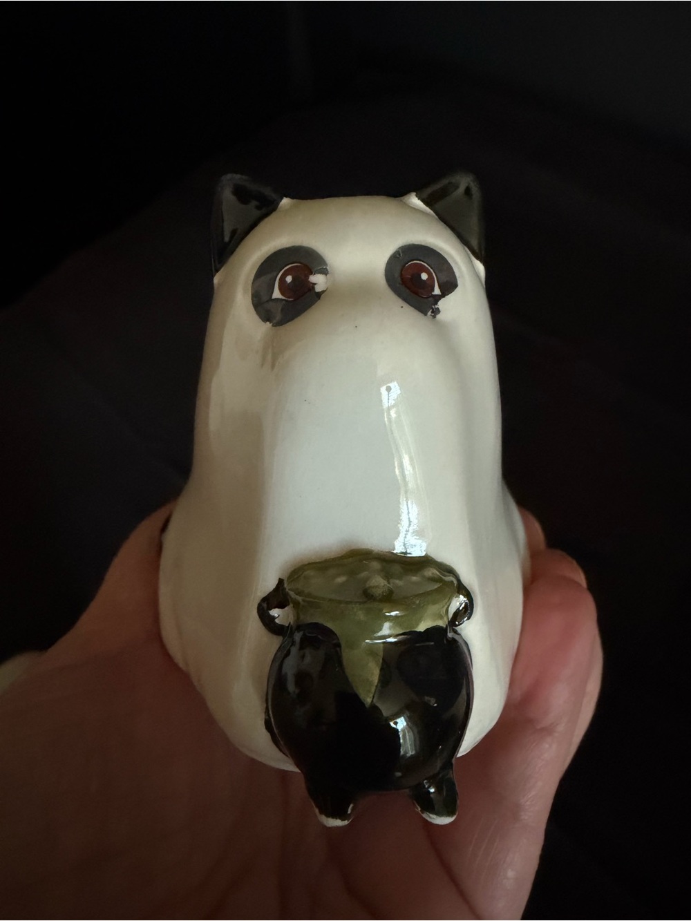 Salt & Pepper Shakers. Ceramic Cat & Dog Dressed as Ghosts. NWT. - Picture 5 of 8